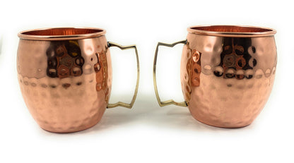 Handcrafted Copper Moscow Mule Mugs - Set of 4
