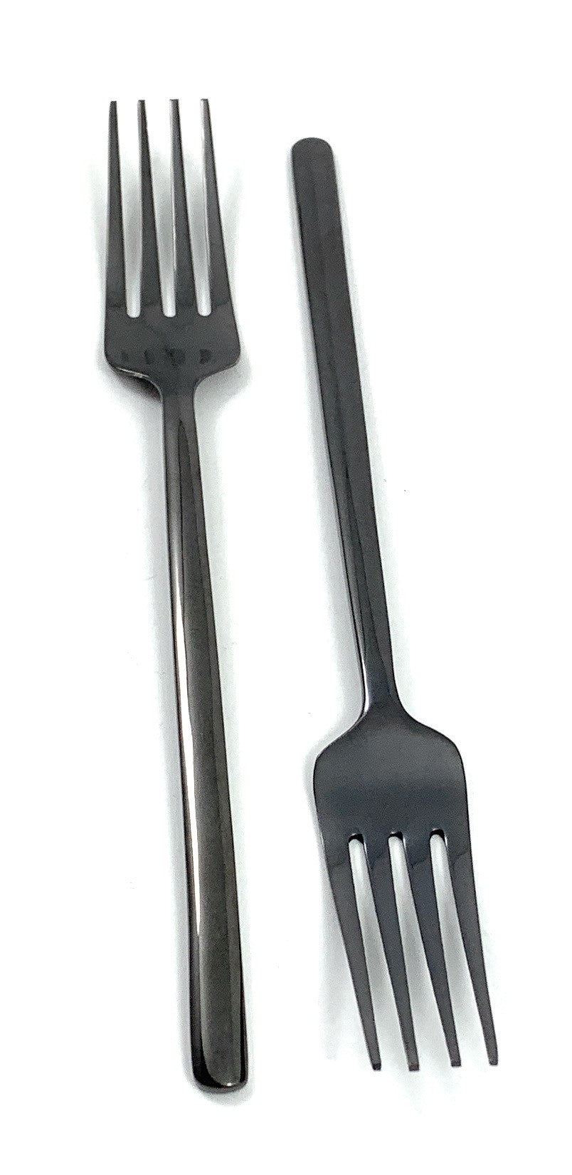Black Dinner Fork Flatware - Set of 6