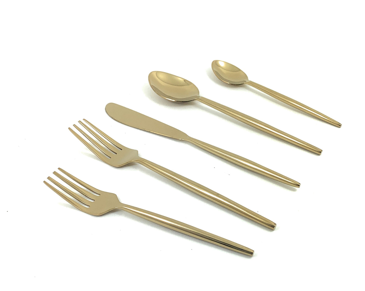 20 Piece Gold Flatware Set