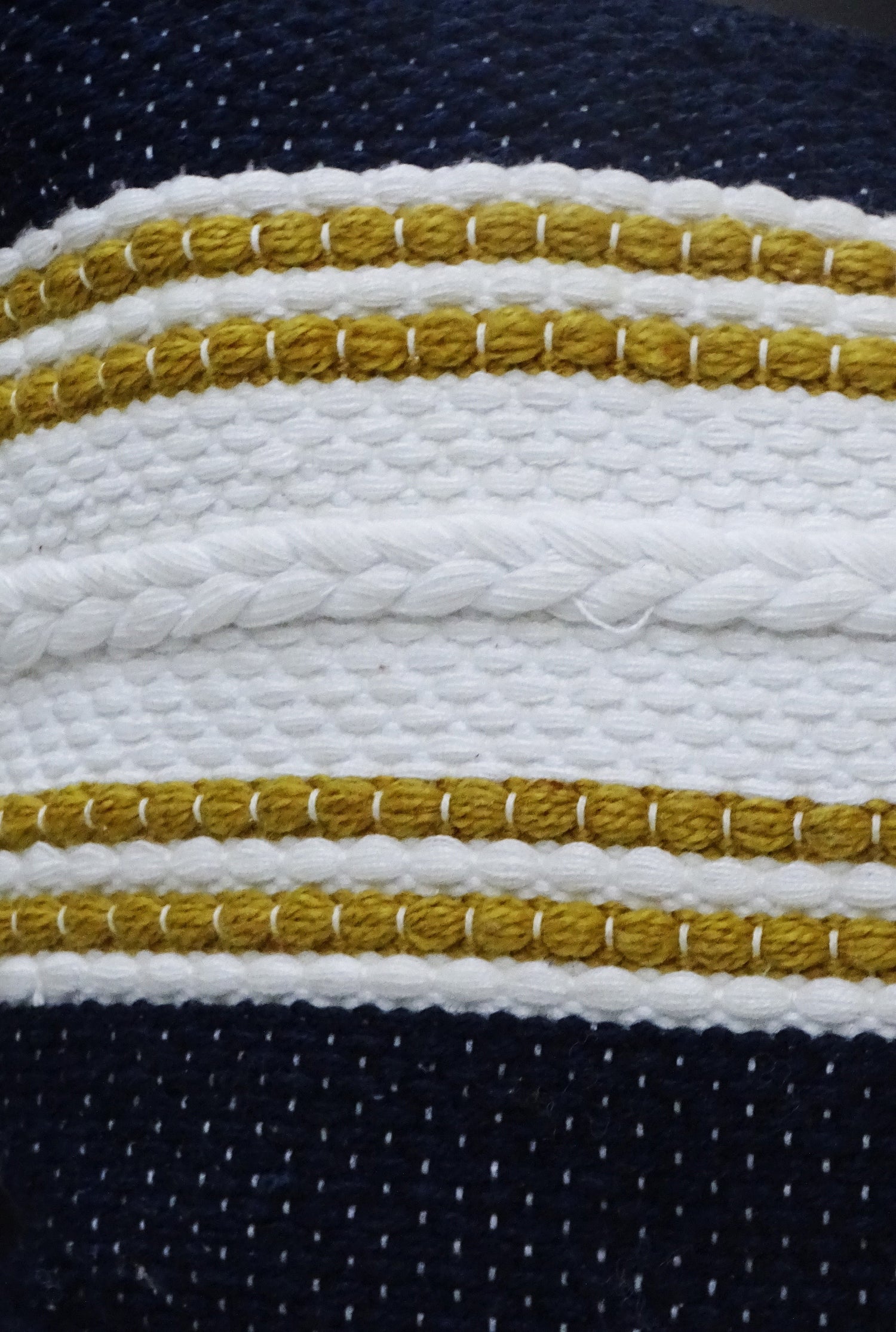 Honey and Navy Indoor/Outdoor Pillow - 18 x 18