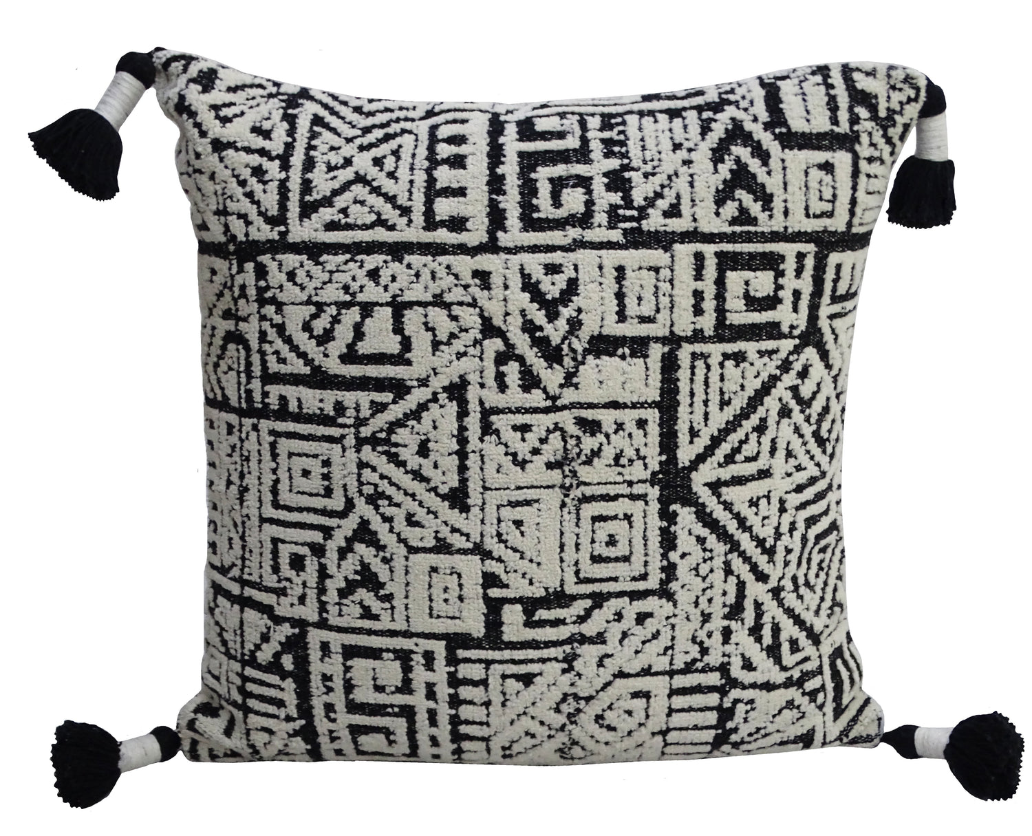 20" x 20" Aztec Throw Pillow with Tassels