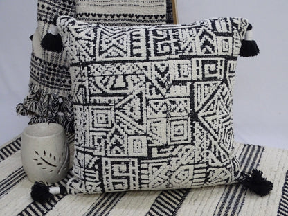 20" x 20" Aztec Throw Pillow with Tassels