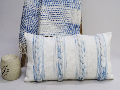 Handwoven Braided Pillow - 14"X 24"