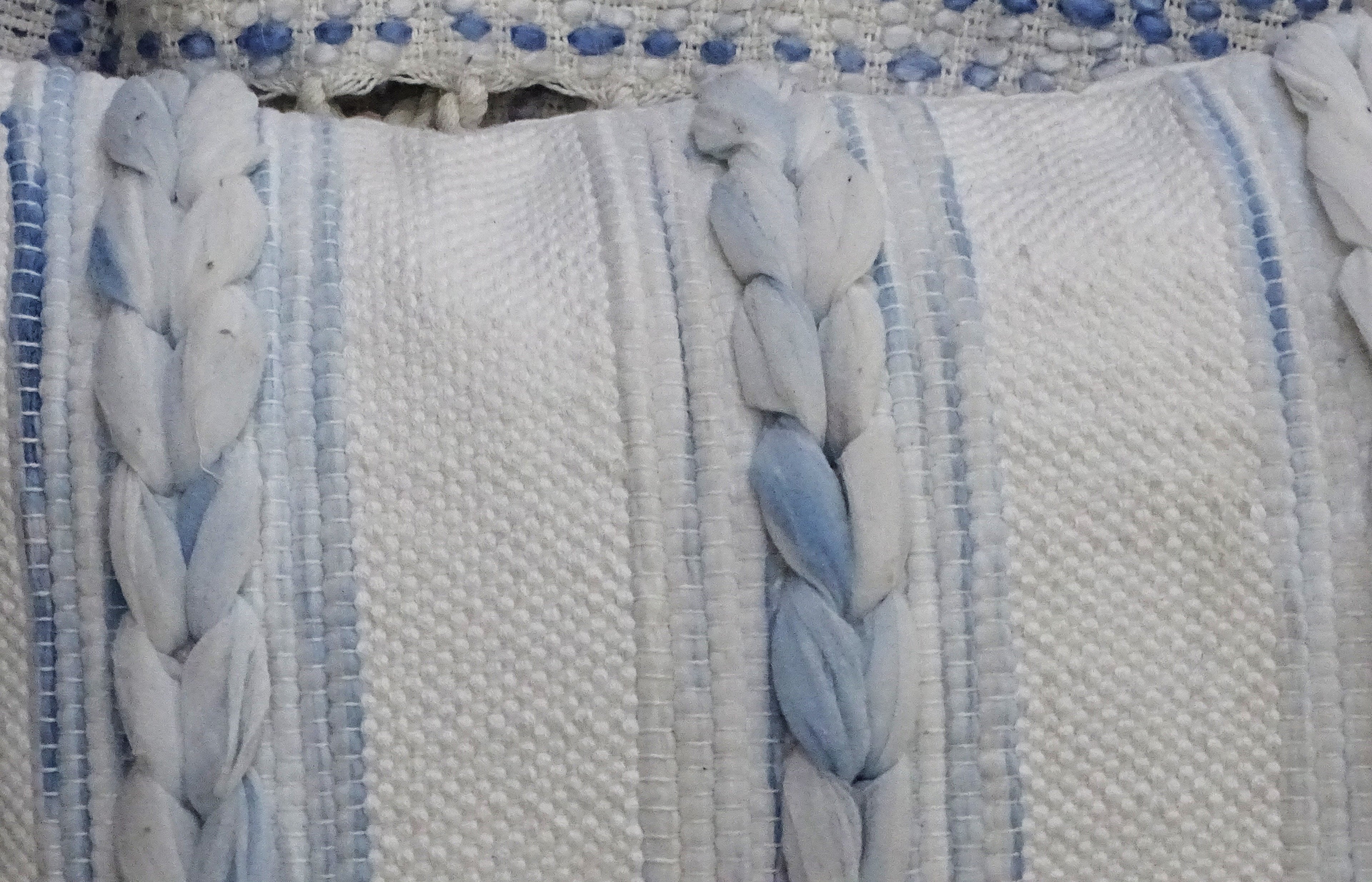 Handwoven Braided Pillow - 14"X 24"