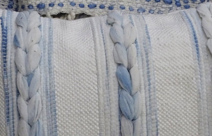 Handwoven Braided Pillow - 14"X 24"