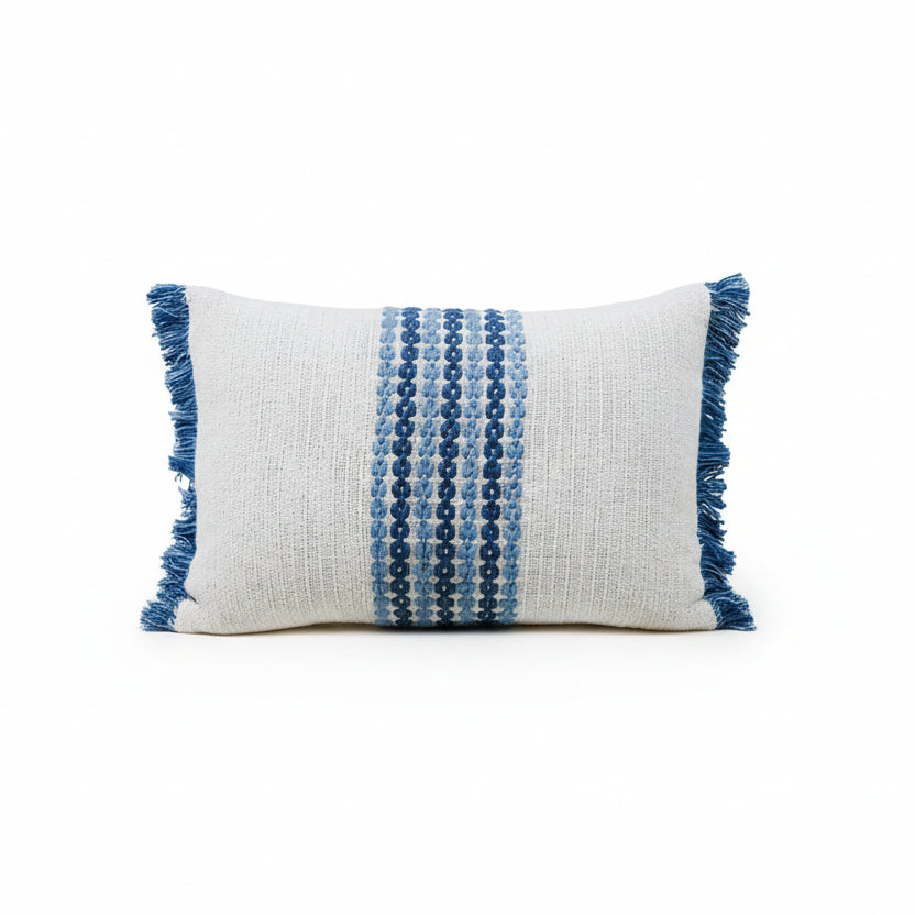 Rowan Handloom-Woven Pillow - 14 X 20