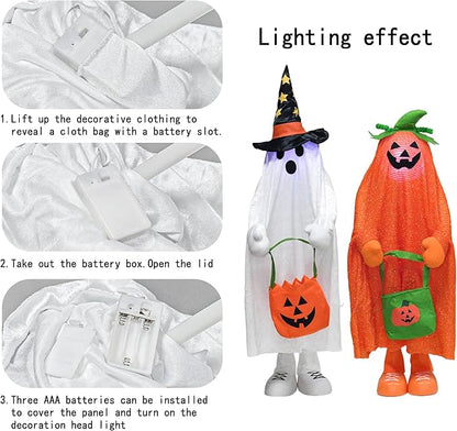 37" Light up Halloween Trick or Treater - Indoor/Outdoor