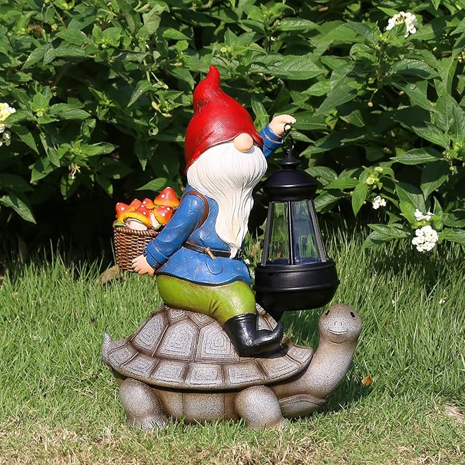 Gnome Garden Sculpture - Turtle
