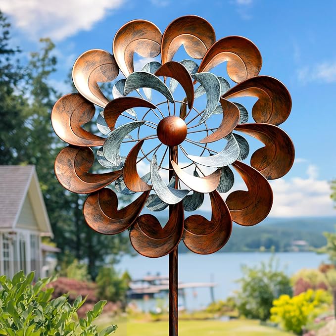 84 inch Copper Wind Sculpture/Spinner