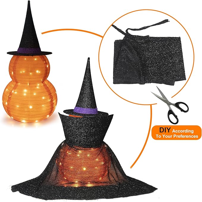 3FT LED Pop-Up Jack-O-Lantern Indoor\Outdoor Halloween Decor