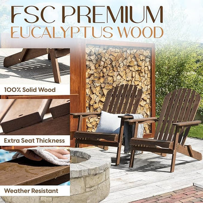 IDZO Outdoor Adirondack Chair - Set of 2