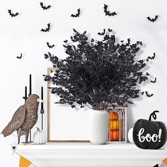 Black Babys Breath Artificial Stems - 15 Piece