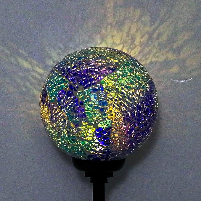 VCUTEKA Solar LED Mosaic Lights - 2 Pack