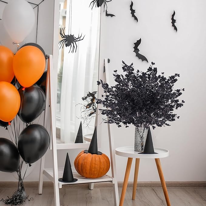 Black Babys Breath Artificial Stems - 15 Piece