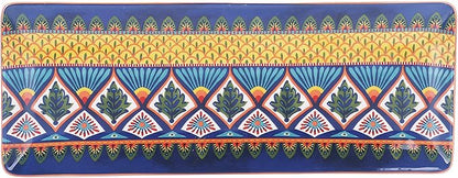Set of 2 Bico Havana Ceramic 14 inch Rectangular Serving Platters - Microwave &amp; Dishwasher Safe