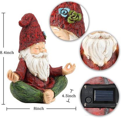 Garden Yoga Gnome Statue
