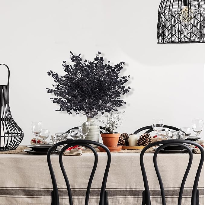 Black Babys Breath Artificial Stems - 15 Piece