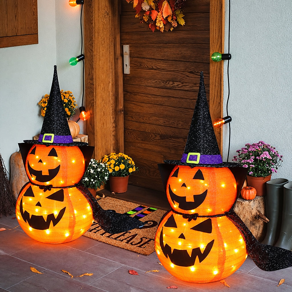 3FT LED Pop-Up Jack-O-Lantern Indoor\Outdoor Halloween Decor