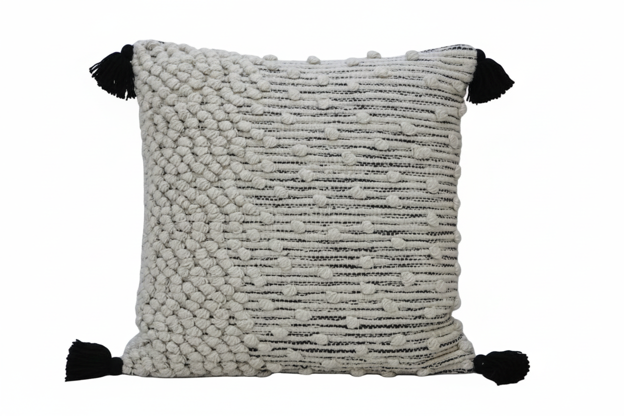 Finch Textured Tassel Pillow - 20 x 20