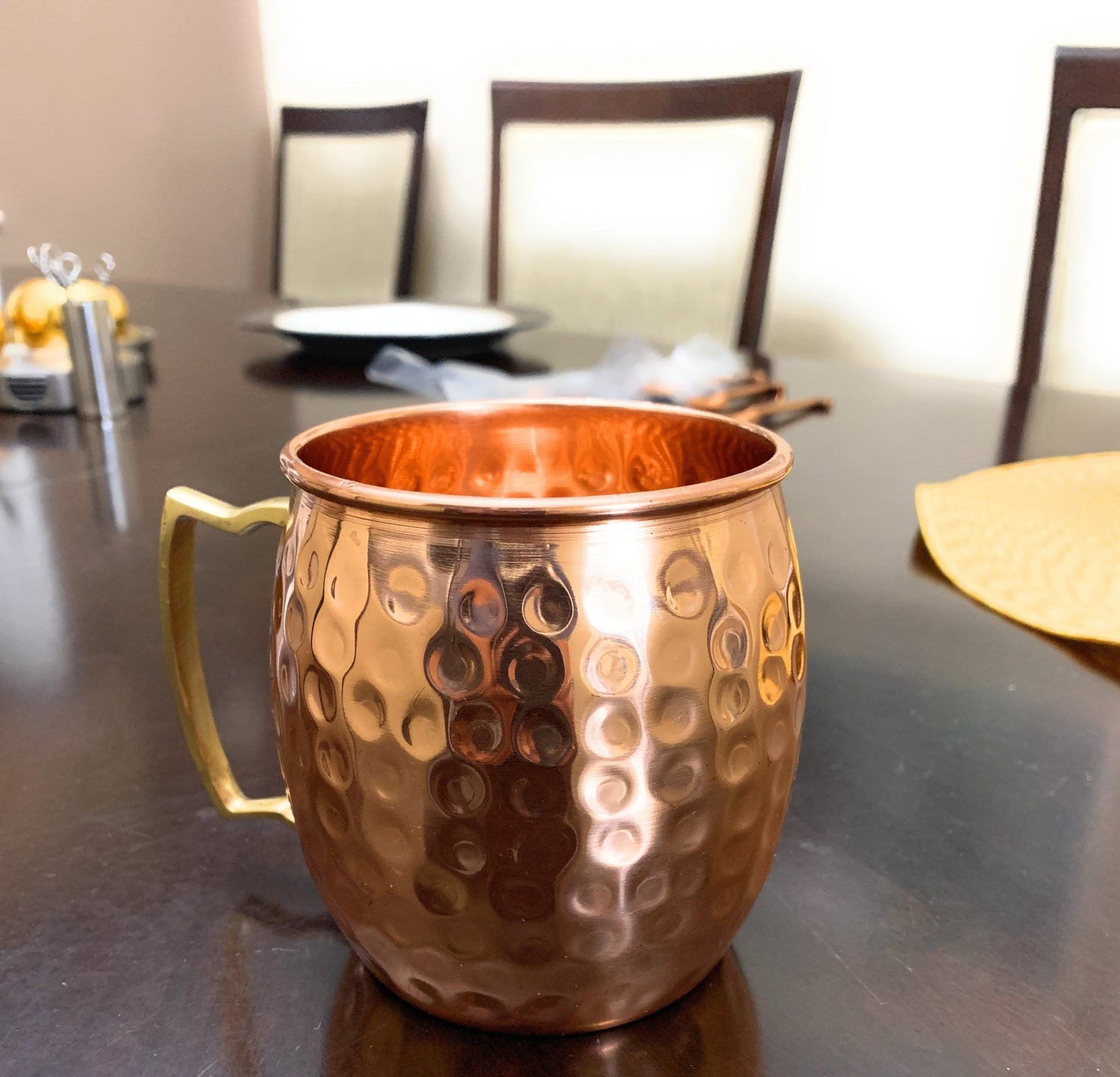 Hammered Moscow Mule Mugs - Set of 2