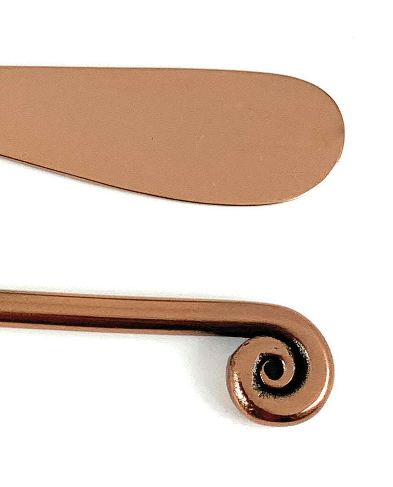 Set of 2 Butter Spreaders in Copper Finish
