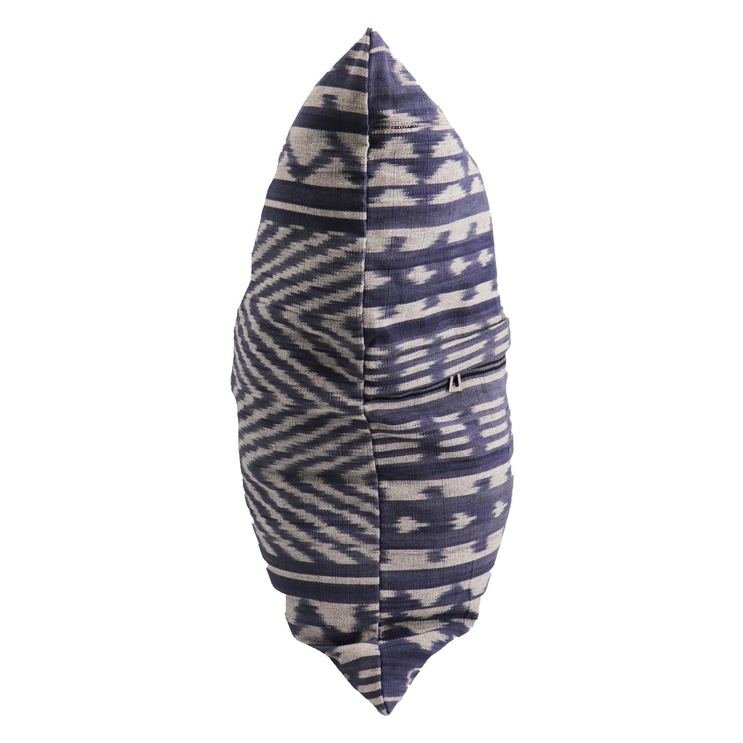 Handwoven Ikat Pillow Cover - Blue
