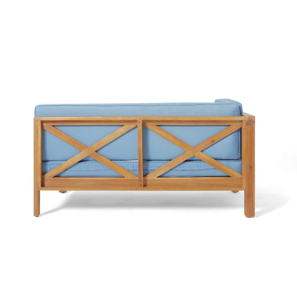 Brava 4-Piece Outdoor Modular Sofa Set in Ocean Blue