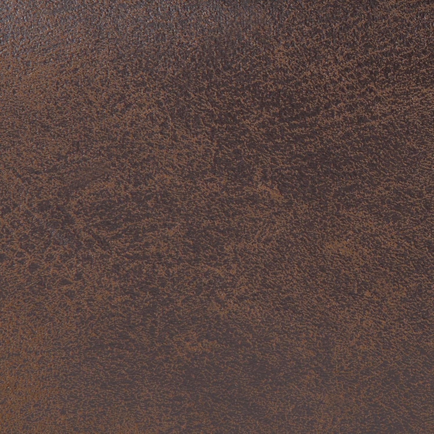 Owen Distressed Chestnut Brown Coffee Table Ottoman