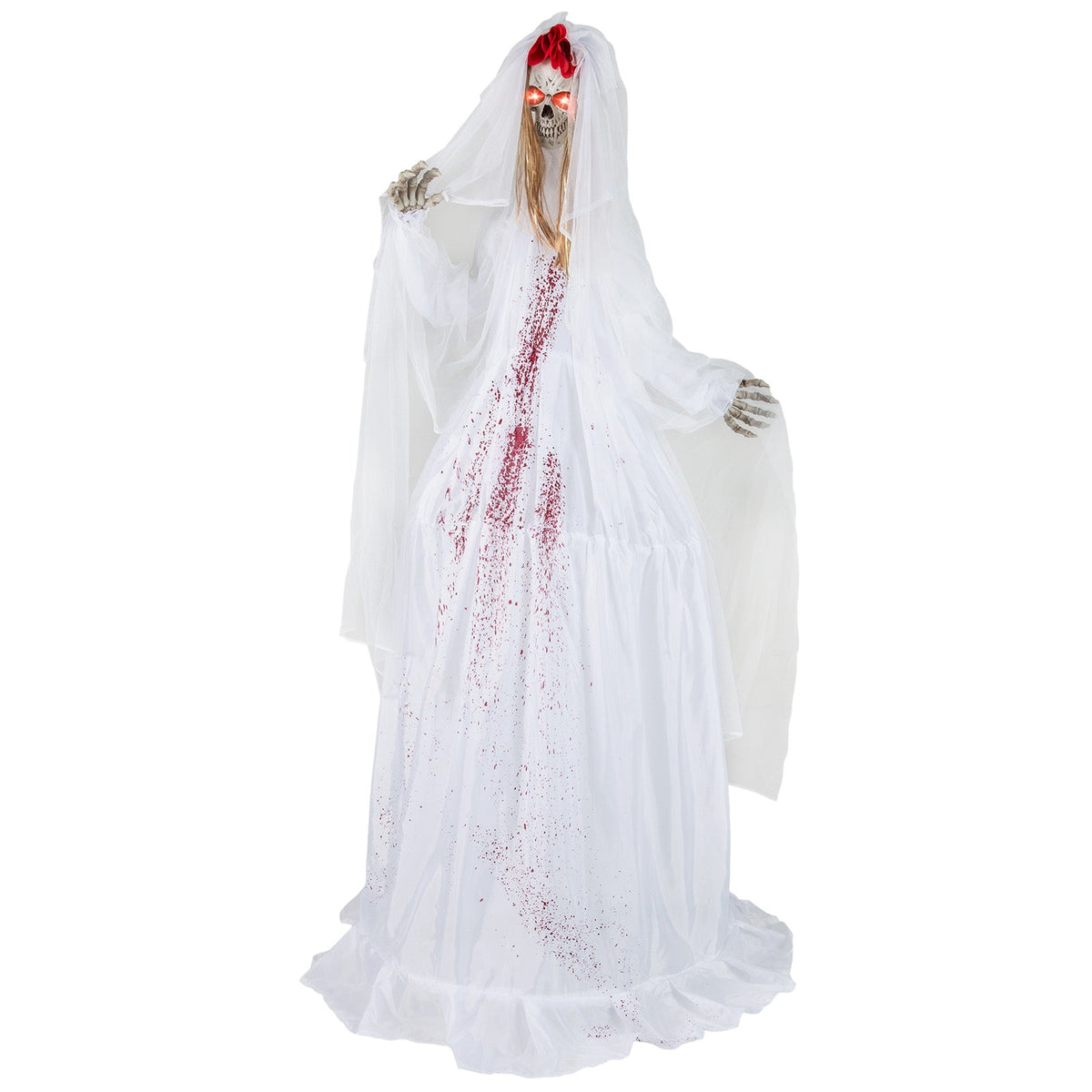 Haunted Animatronic Standing Bride - 7.2 FT Halloween Decoration