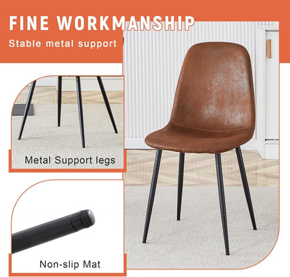 Modern Round Dining Set For Four