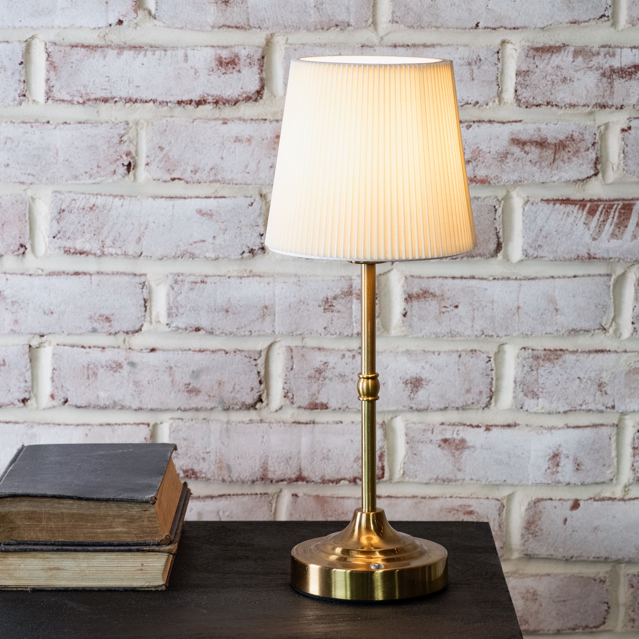 Rechargeable Touch-Control Gold LED Desktop Lamp