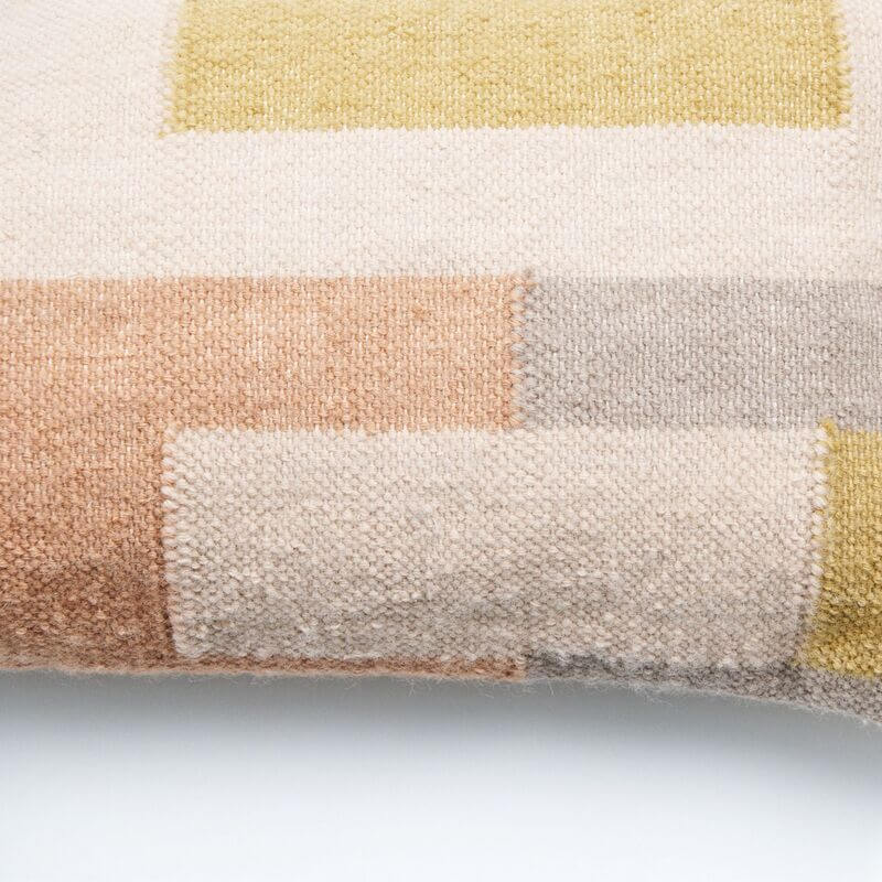 Shale Handloom Cotton Large Lumbar Pillow
