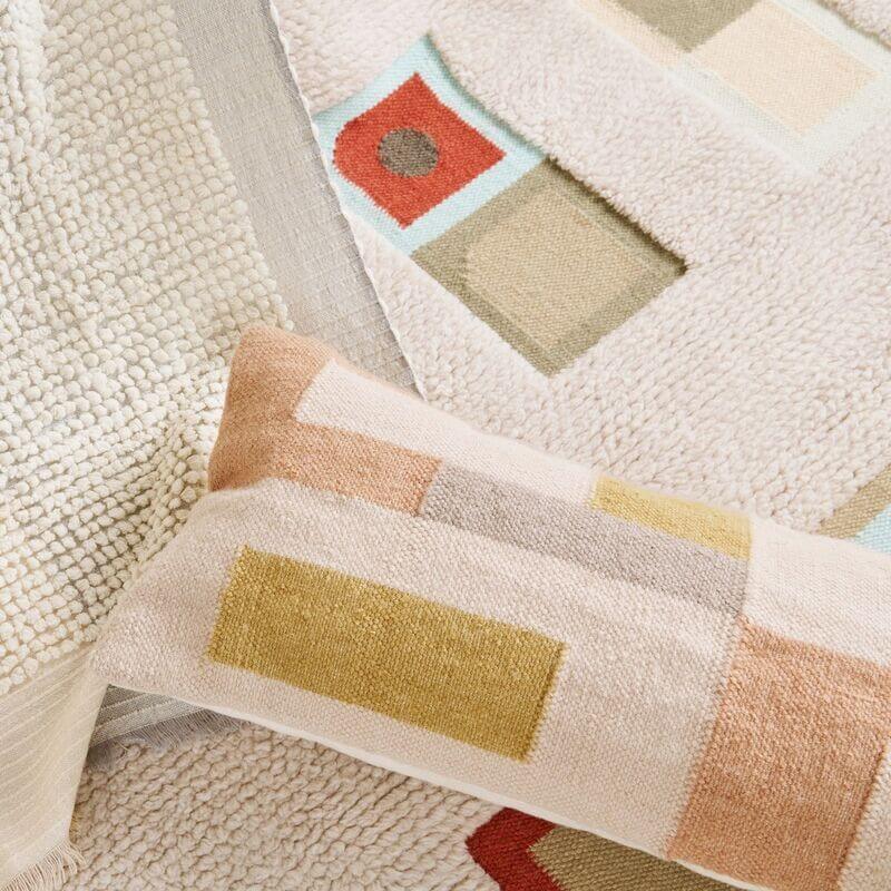 Shale Handloom Cotton Large Lumbar Pillow