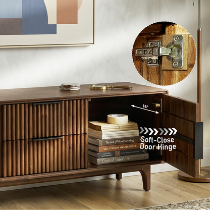 Bosk Solid Wood Storage Bench in Walnut or Natural