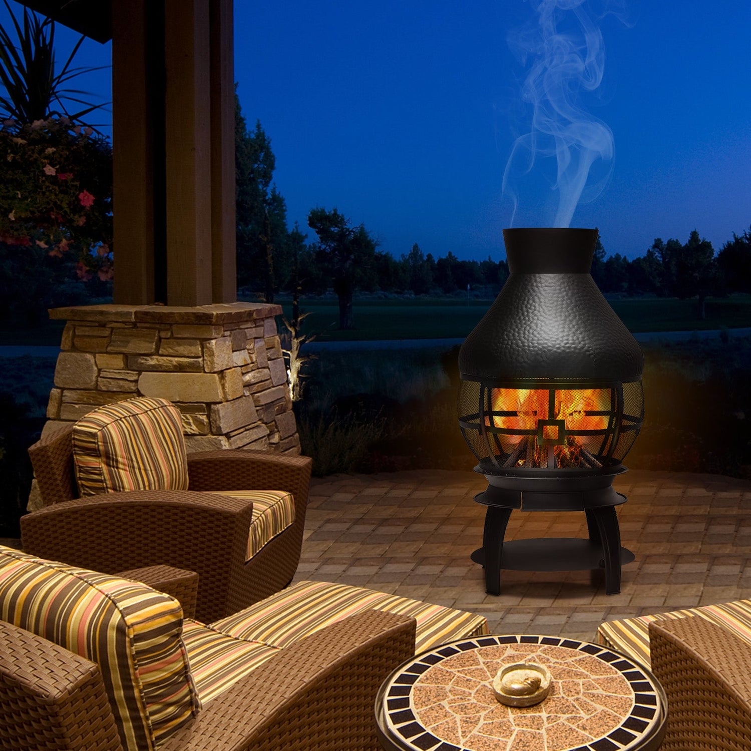 Wood Burning Fireplace for Patio