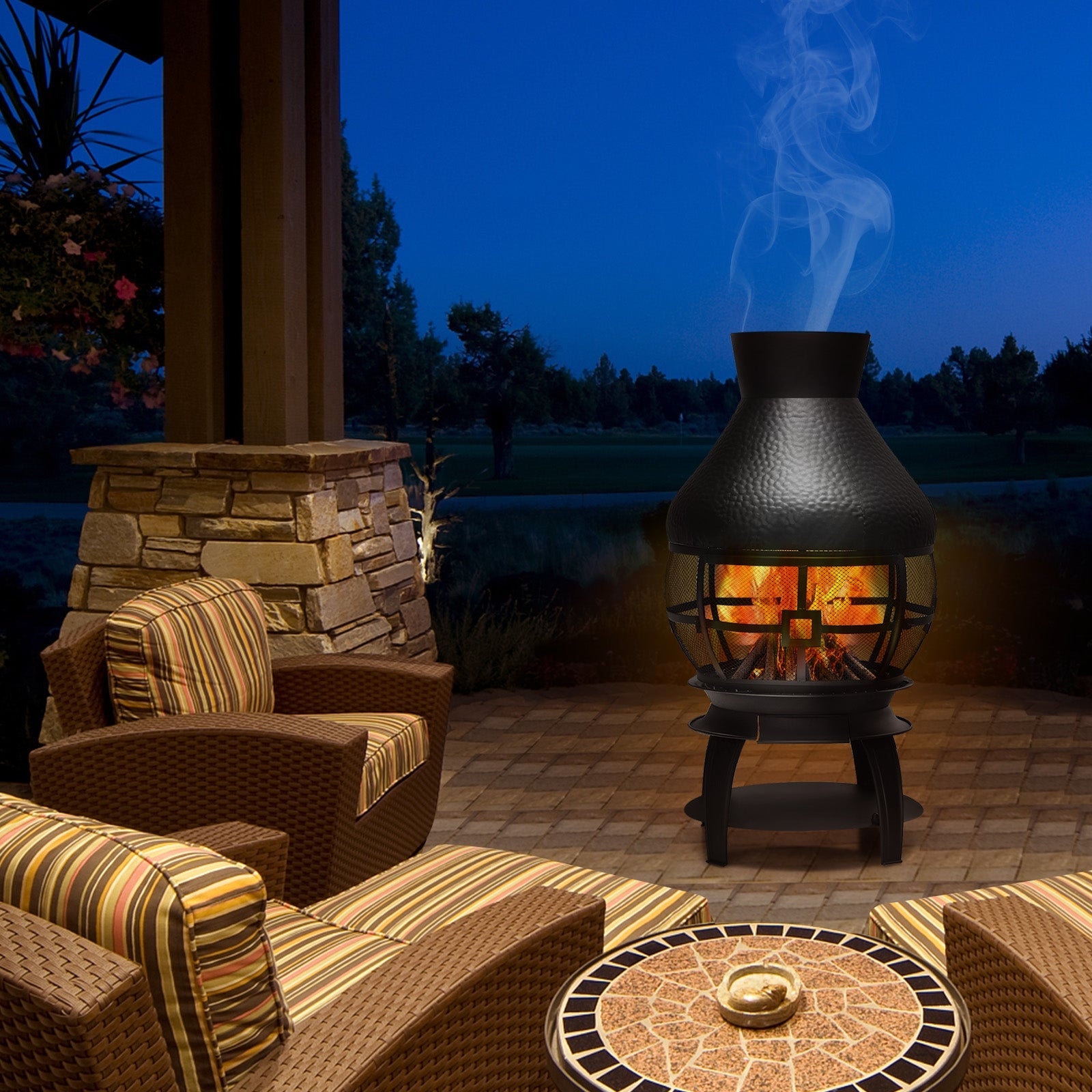 Wood Burning Fireplace for Patio