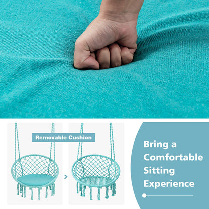 Cushioned Hammock Chair with Hanging Kit