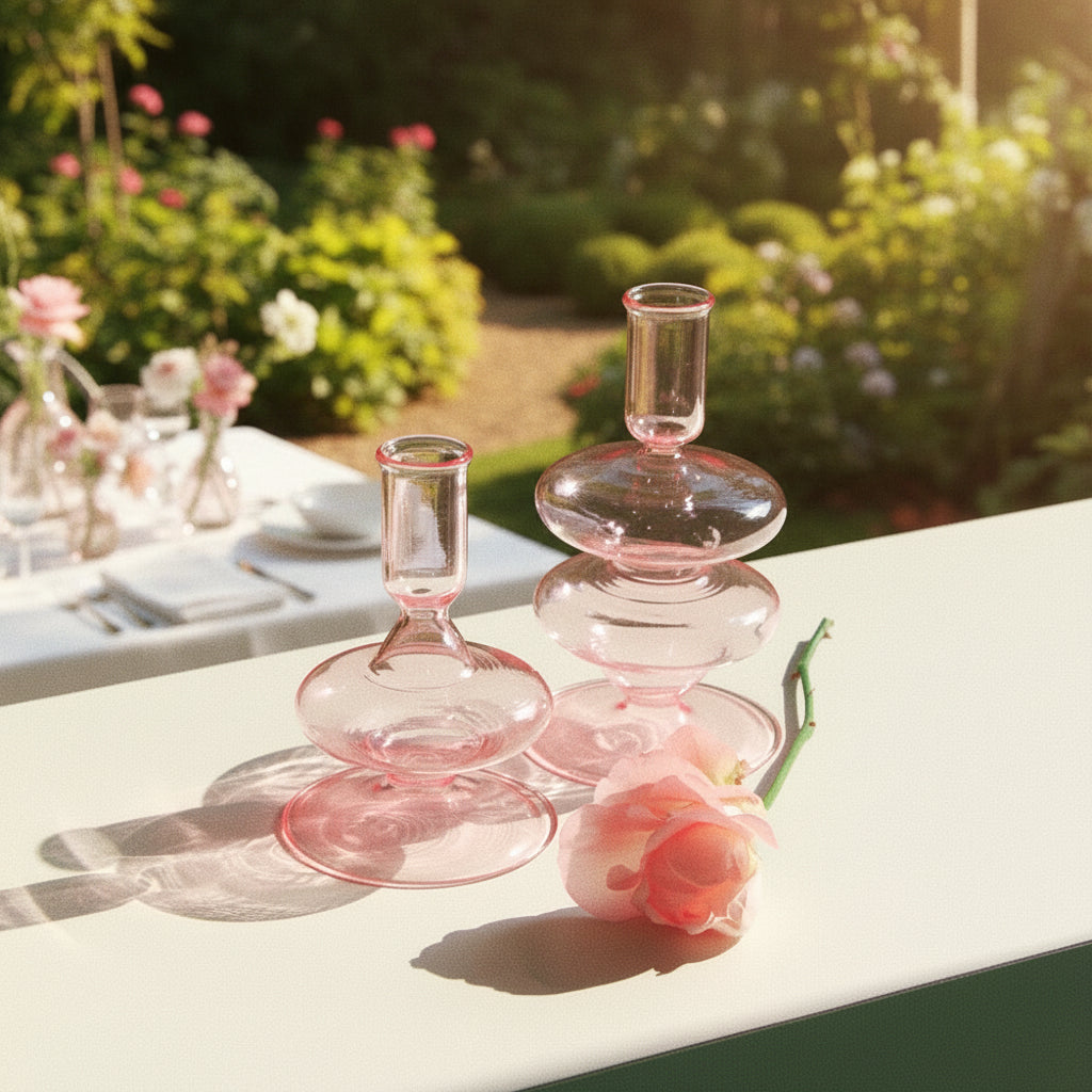 Siri Glass Candle Holders