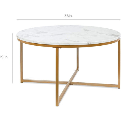 Marble and Gold Coffee Table
