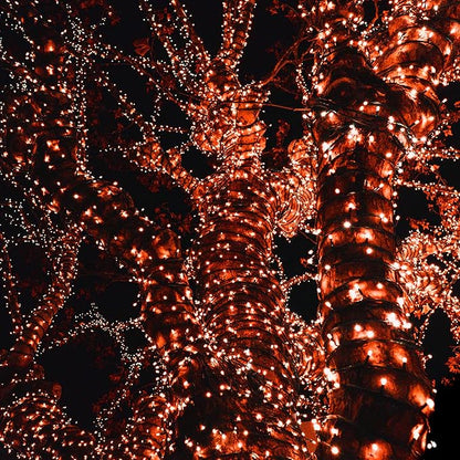 100FT Connectable String Lights with 8 Lighting Modes - Orange