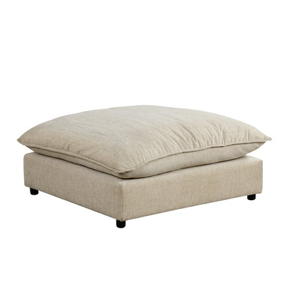Chenille Upholstered Cloud Sofa Modular Sectional - Beige