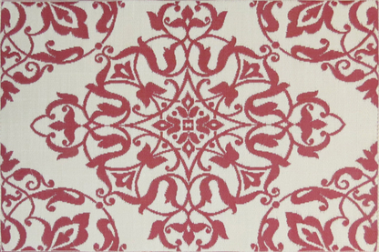 New Wrought Iron Deep Red Outdoor Mat