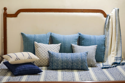 Anjali Dots Indigo Decorative Pillow Cover