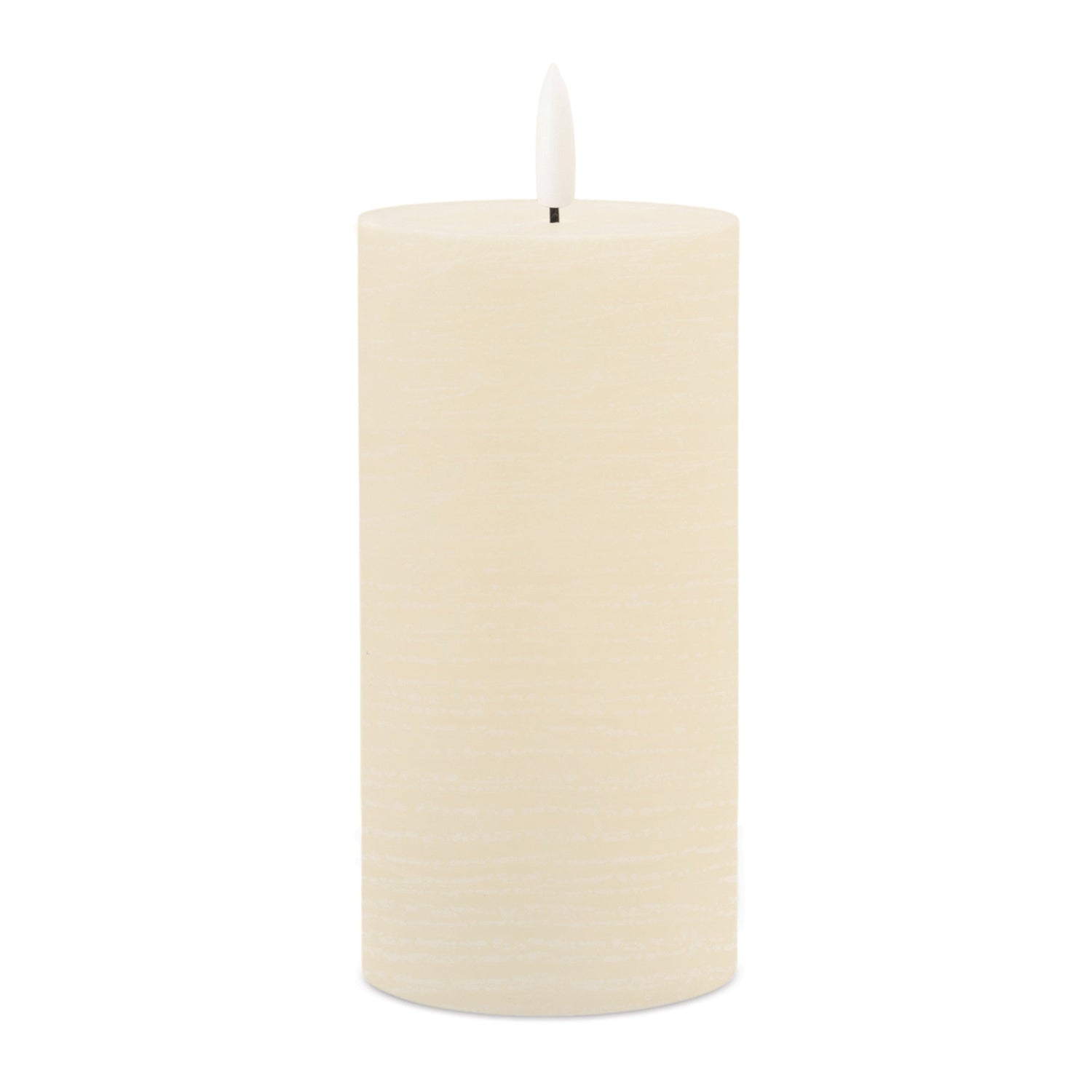 Ivory Wax 3D Flameless Pillar Candles