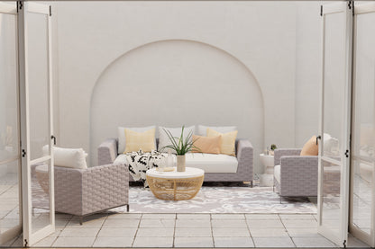 Wrought Iron Cool Grey Reversible Outdoor Mat
