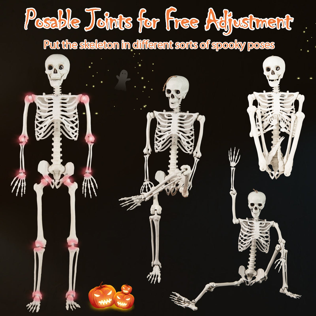 5.4 FT Life Size Posable Skeleton
