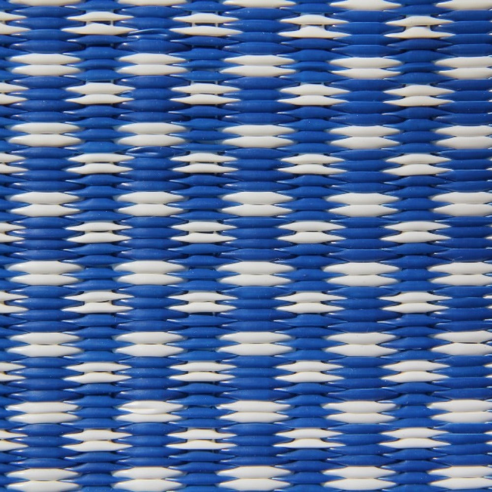 Basic Blue &amp; White Outdoor Mat