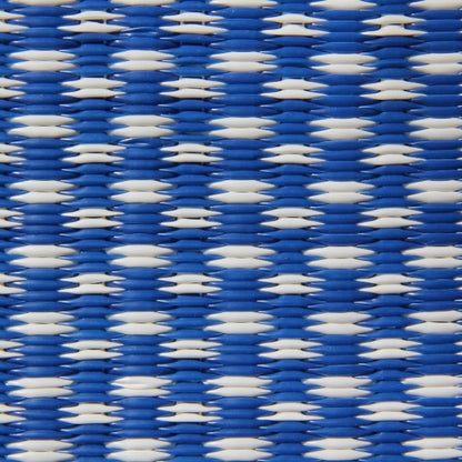 Basic Blue &amp; White Outdoor Mat
