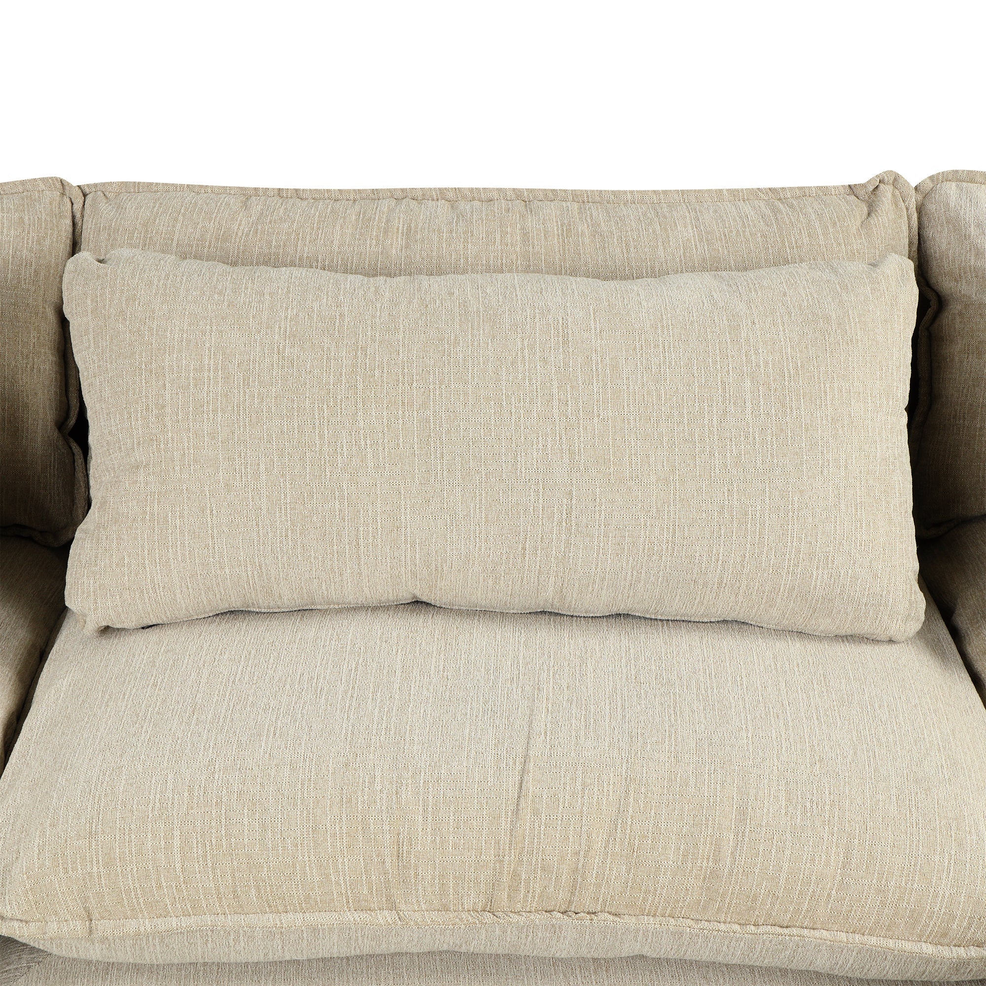 Chenille Upholstered Cloud Sofa Modular Sectional - Beige