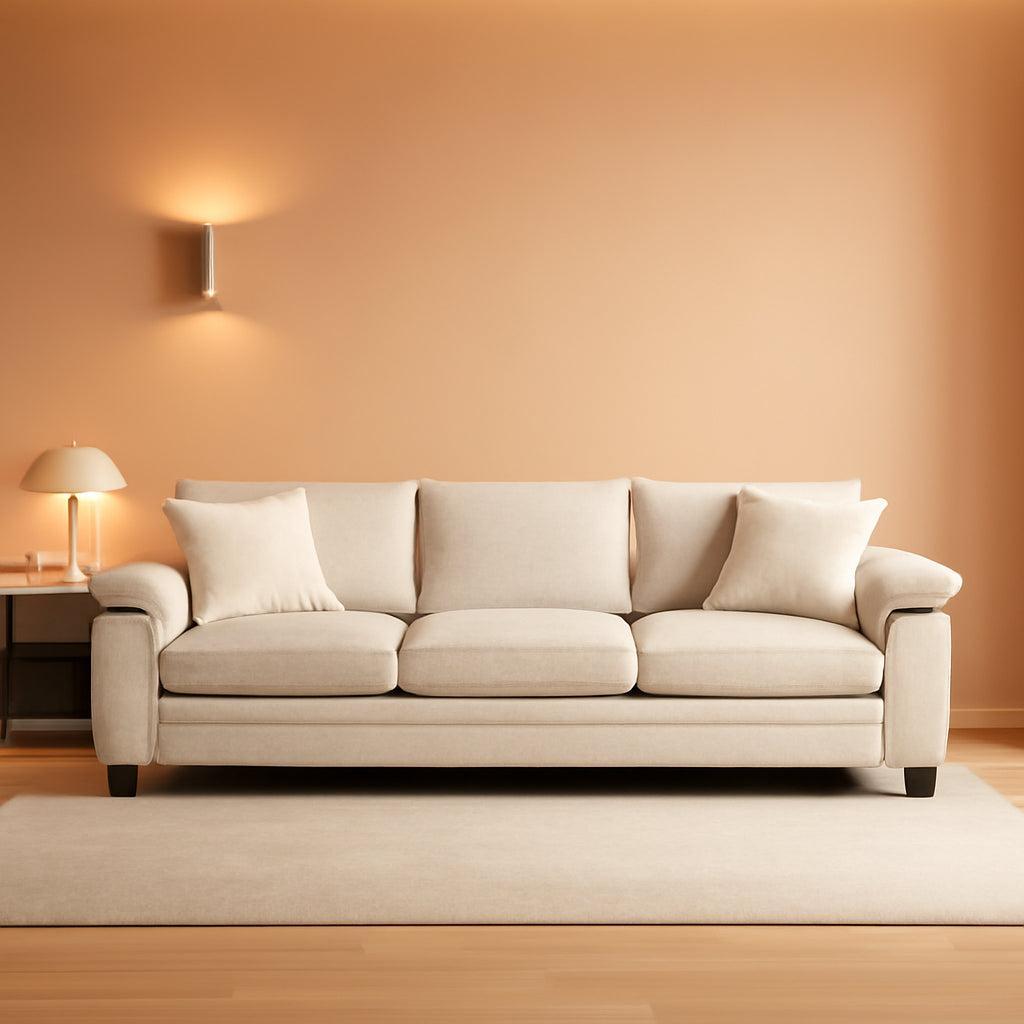 Chenille Modular Sectional Sofa in Beige